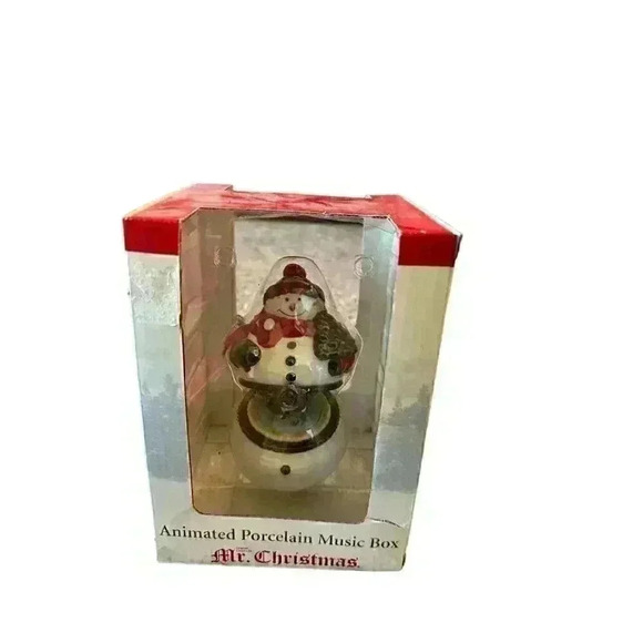 Mr. Christmas Snowman Music Box - Picture 1 of 2